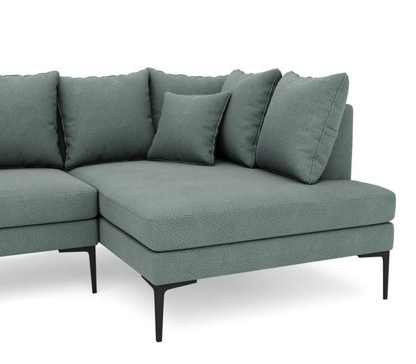 Ecksofa JOEY rechts dunkelgrün