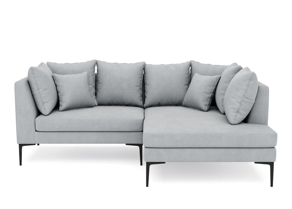 Ecksofa JOEY rechts hellgrau
