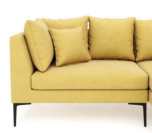 Ecksofa JOEY rechts gelb