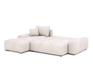 Ecksofa mit Schlaffunktion TRAVIS links beige