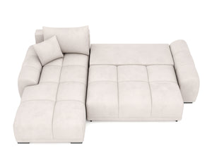 Ecksofa mit Schlaffunktion TRAVIS links beige