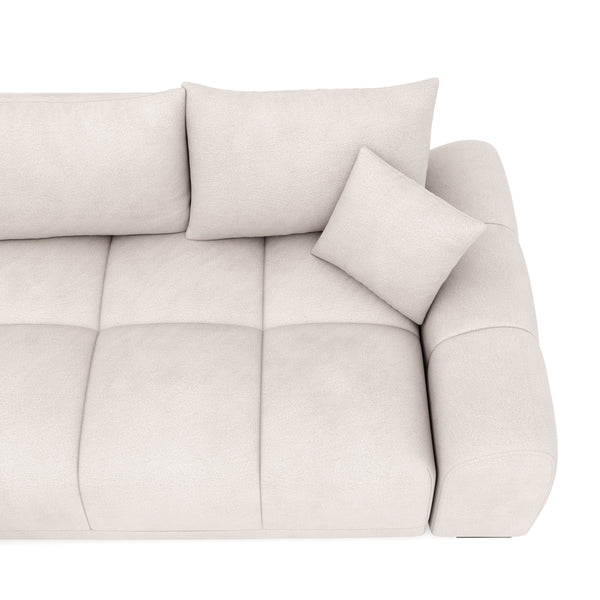 Ecksofa mit Schlaffunktion TRAVIS links beige