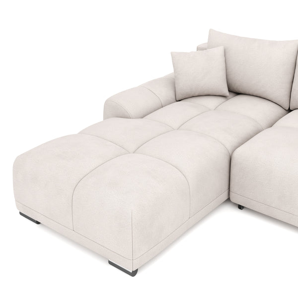 Ecksofa mit Schlaffunktion TRAVIS links beige