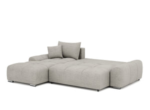 Ecksofa mit Schlaffunktion TRAVIS links grau