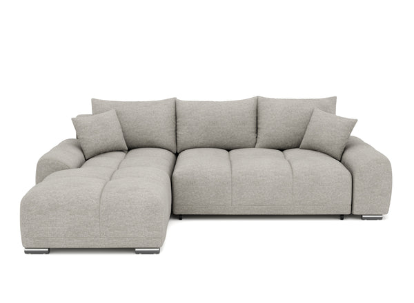 Ecksofa mit Schlaffunktion TRAVIS links grau
