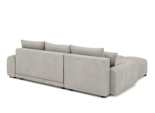 Ecksofa mit Schlaffunktion TRAVIS links grau