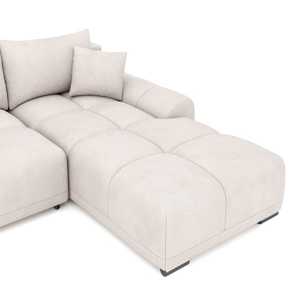 Ecksofa mit Schlaffunktion TRAVIS rechts beige