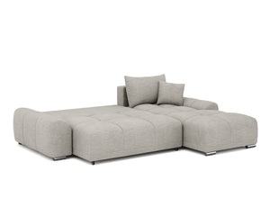 Ecksofa mit Schlaffunktion TRAVIS rechts grau