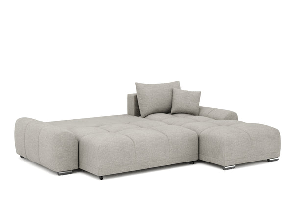 Ecksofa mit Schlaffunktion TRAVIS rechts grau