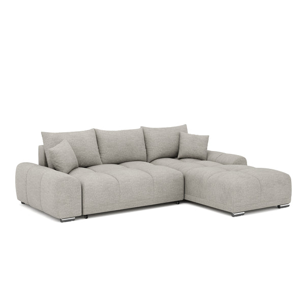 Ecksofa mit Schlaffunktion TRAVIS rechts grau