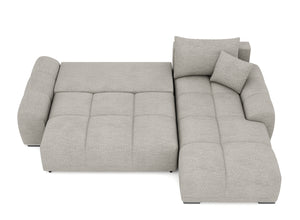 Ecksofa mit Schlaffunktion TRAVIS rechts grau