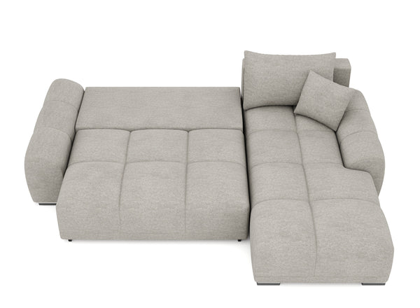 Ecksofa mit Schlaffunktion TRAVIS rechts grau