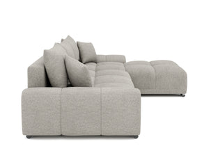 Ecksofa mit Schlaffunktion TRAVIS rechts grau