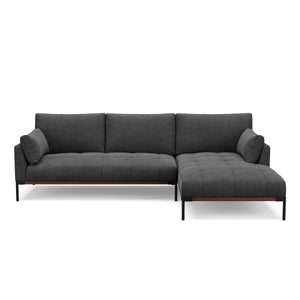 Ecksofa TIMBER rechts anthrazit