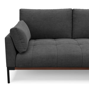 Ecksofa TIMBER rechts anthrazit