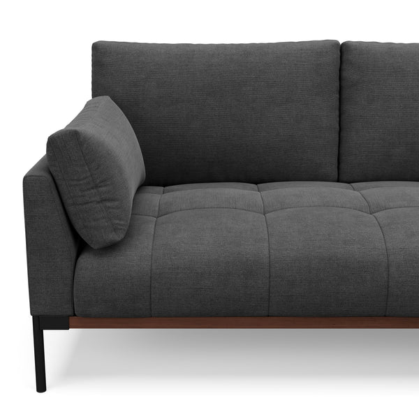 Ecksofa TIMBER rechts anthrazit