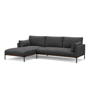 Ecksofa TIMBER links anthrazit