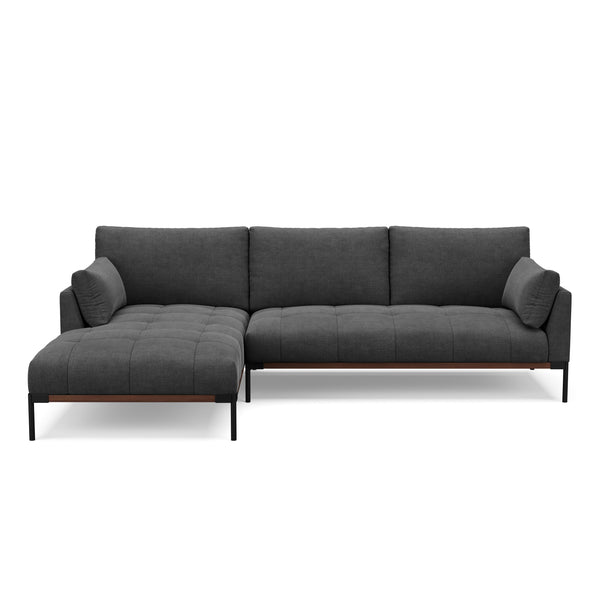 Ecksofa TIMBER links anthrazit