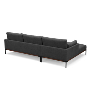 Ecksofa TIMBER links anthrazit