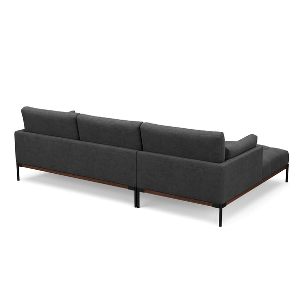 Ecksofa TIMBER links anthrazit