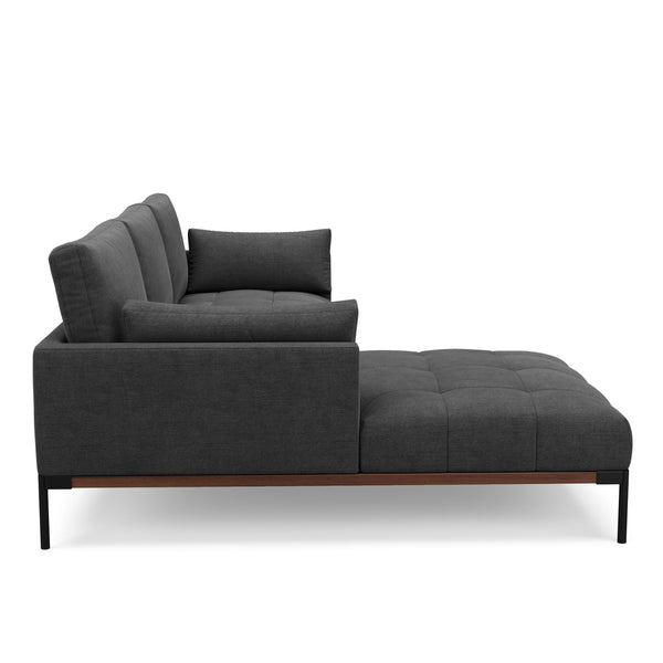 Ecksofa TIMBER links anthrazit