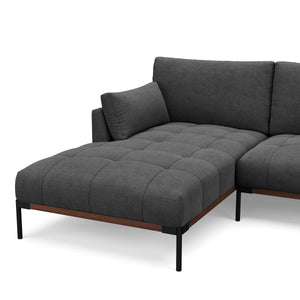 Ecksofa TIMBER links anthrazit