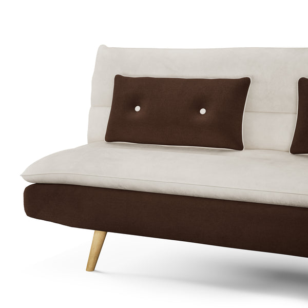 Schlafsofa ANDRI braun/beige
