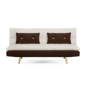 Schlafsofa ANDRI braun/beige