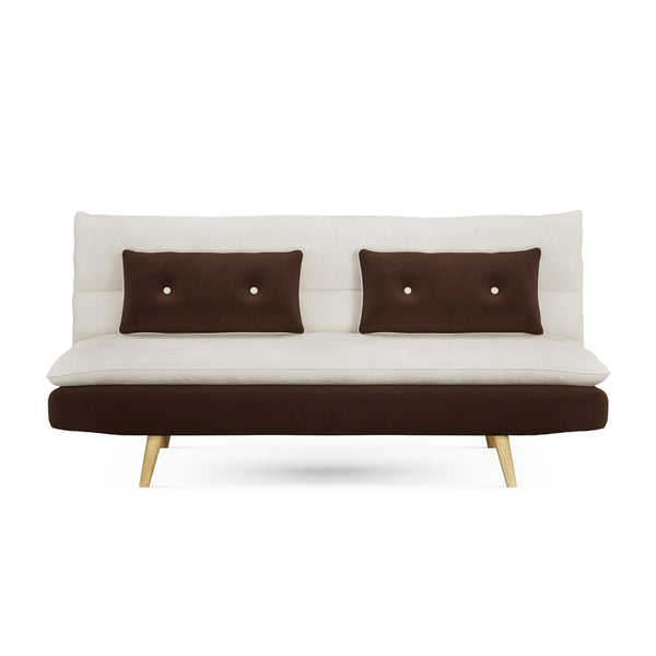 Schlafsofa ANDRI braun/beige
