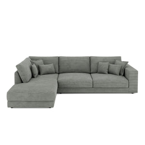 Ecksofa Cord TARJA links anthrazit