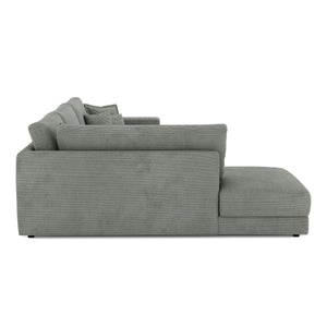 Ecksofa Cord TARJA links anthrazit