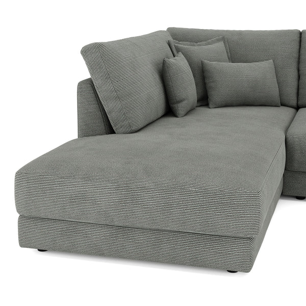 Ecksofa Cord TARJA links anthrazit