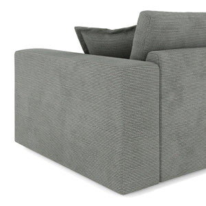 Ecksofa Cord TARJA links anthrazit