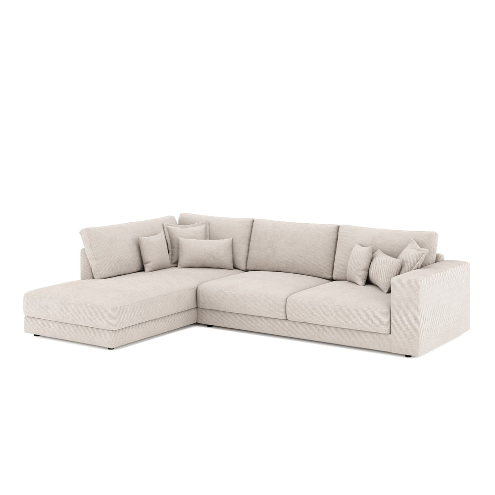 Divano angolare Cord TARJA beige sinistro