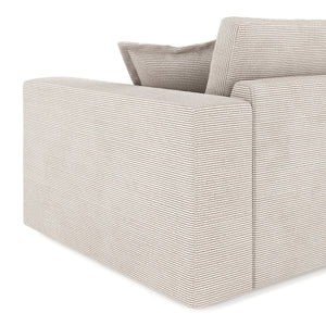 Ecksofa Cord TARJA links beige