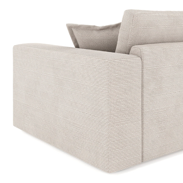 Ecksofa Cord TARJA links beige