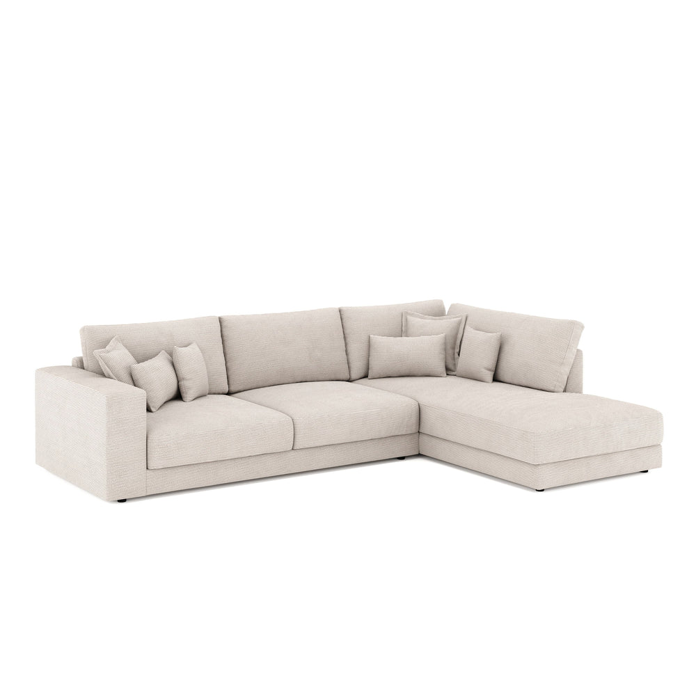 Divano angolare Cord TARJA beige destro