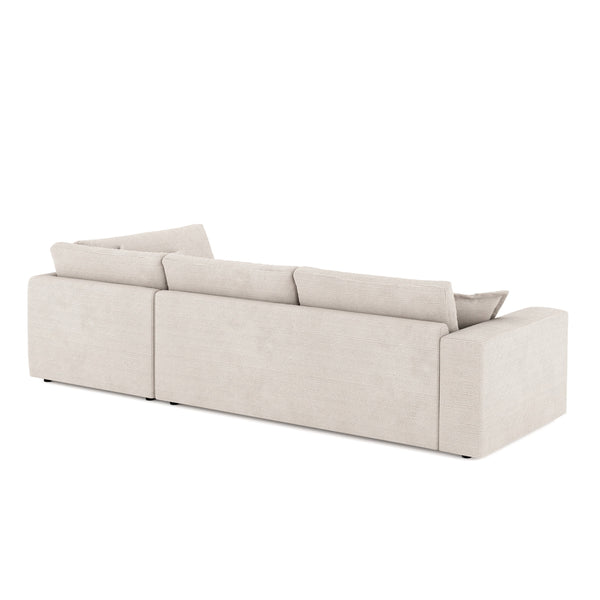 Ecksofa Cord TARJA rechts beige