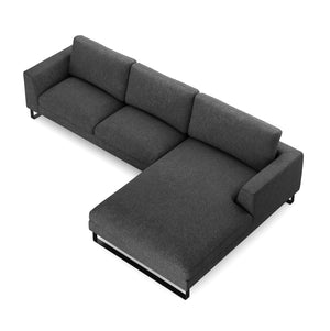 Ecksofa THILO rechts anthrazit