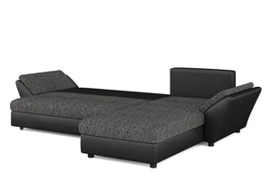 Ecksofa CAESAR schwarz