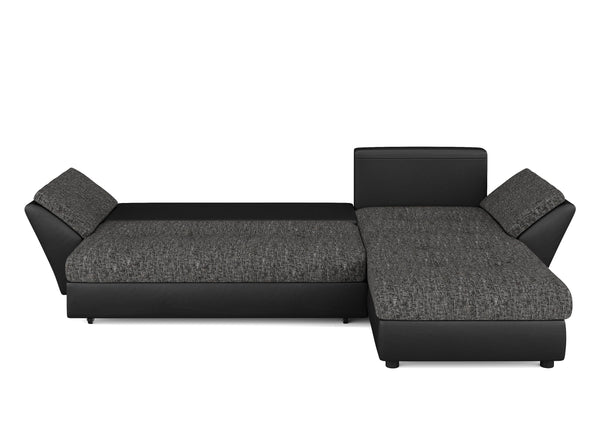 Ecksofa CAESAR schwarz