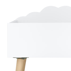 Spielzeugkiste DREAMYCLOUD 58 x 46 x 28 cm weiss/natur