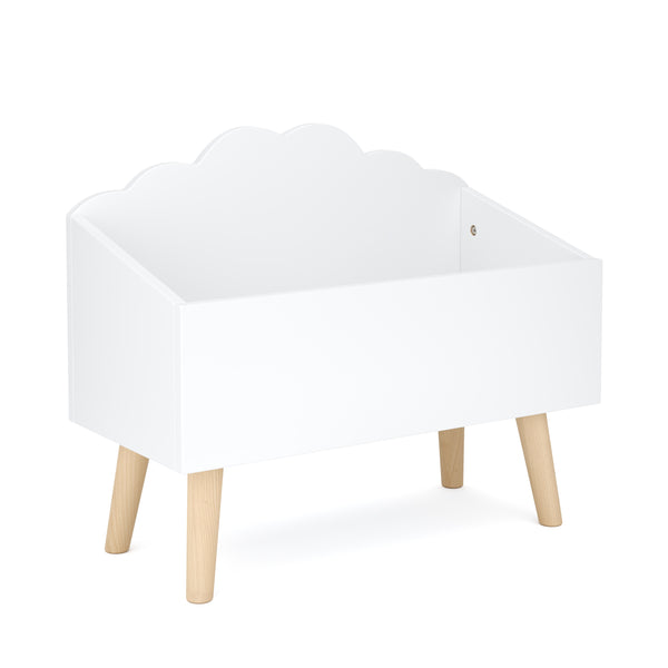 Spielzeugkiste DREAMYCLOUD 58 x 46 x 28 cm weiss/natur