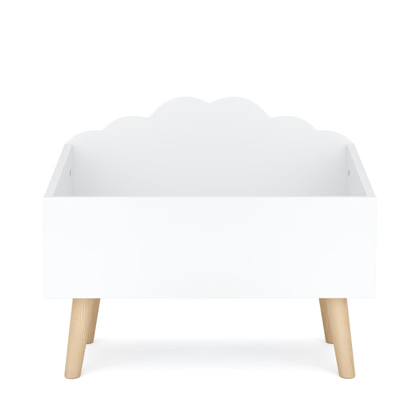 Spielzeugkiste DREAMYCLOUD 58 x 46 x 28 cm weiss/natur