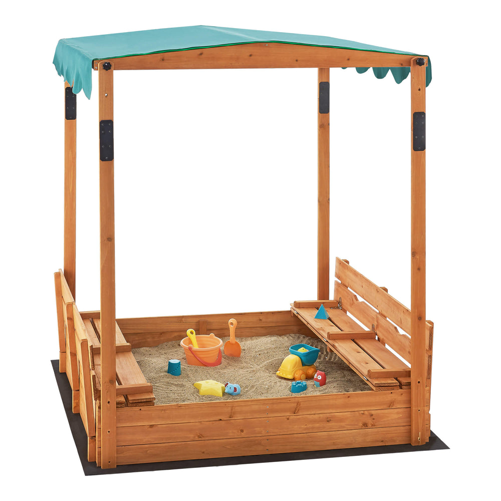 Sandkasten Pitsunda mit höhenverstellbarem Dach 145x118x118cm