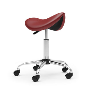 Sattelhocker Drehstuhl rot