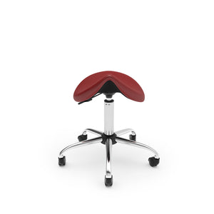 Sattelhocker Drehstuhl rot