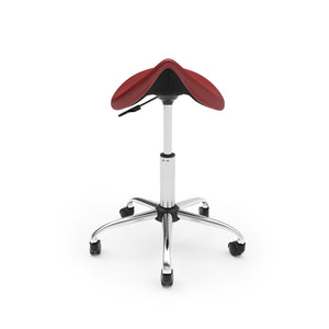 Sattelhocker Drehstuhl rot