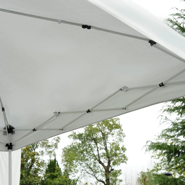 Faltpavillon 3x3m Pavillon Faltzelt Partyzelt Gartenzelt Popup Weiss