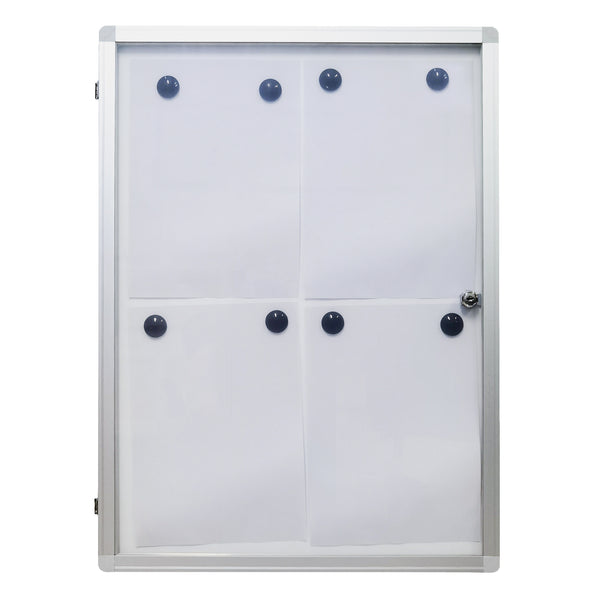 Schaukasten 4 x A4 inkl. 8 Magnete